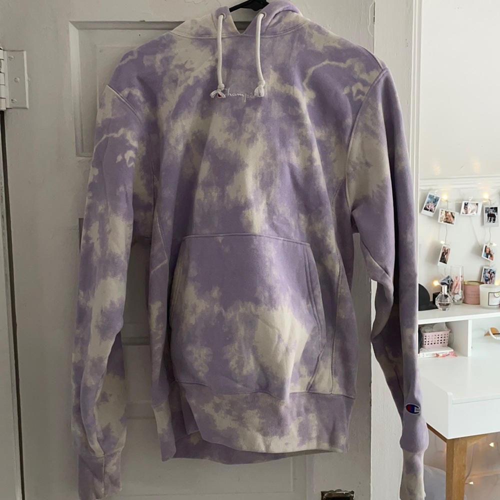 Champion Tie-Dye Boyfriend Hoodie Sweatshirt